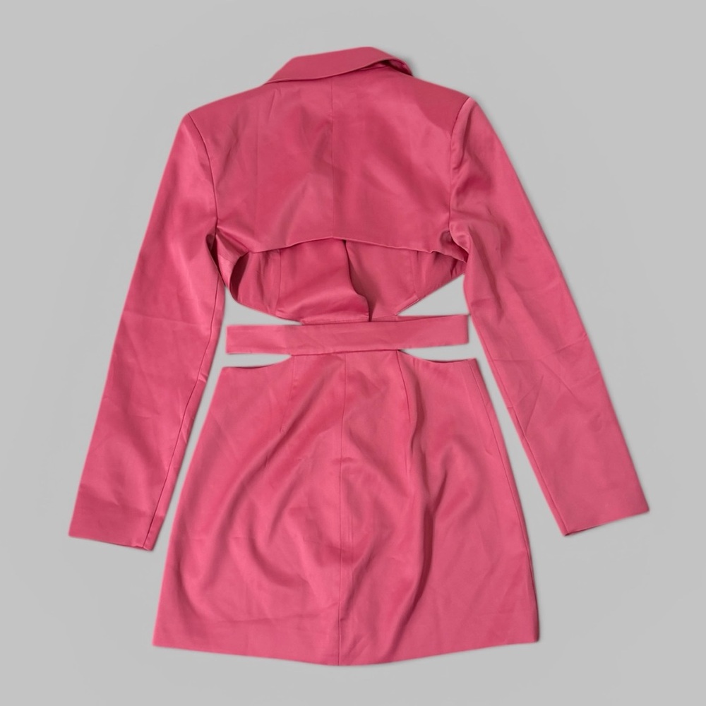 For Love & Lemons Marie Blazer Pink Mini Dress - Picture 9 of 14